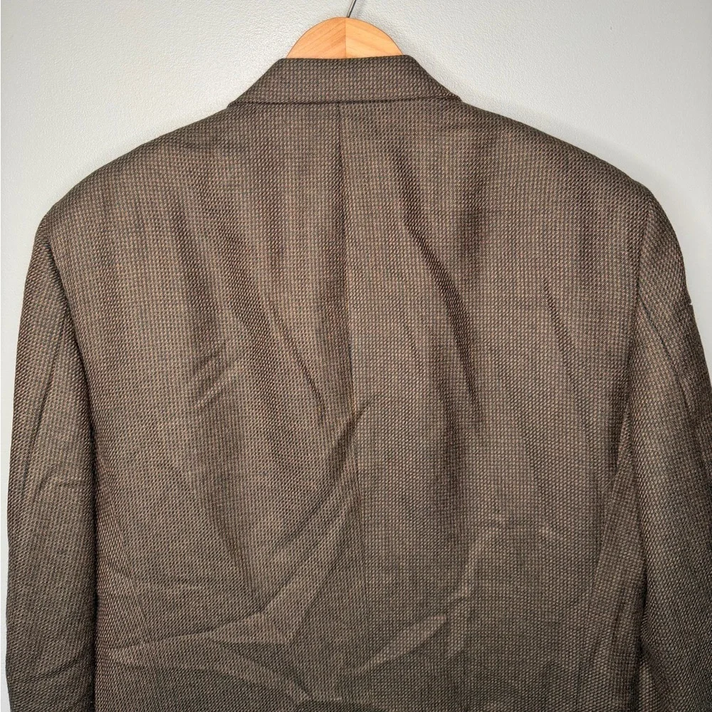 Oscar de la Renta x Vintage 80s Wool Micro Herringbone Blazer